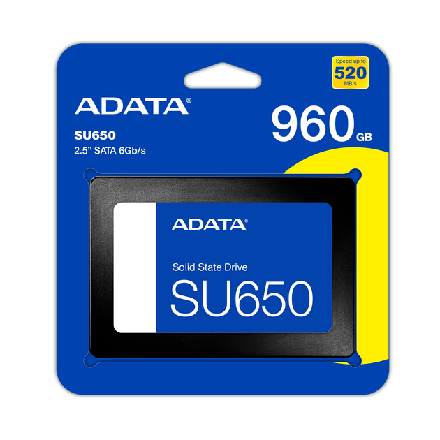 Твердотельный накопитель SSD, ADATA Ultimate SU650, 960GB, 2.5", SATA III, 3D TLC - изображение 5