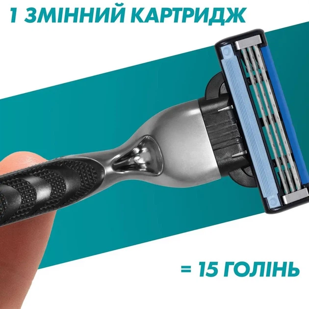 Сменные лезвия (картриджи) для бритья Gillette Mach3 12 шт. (62722389) - Фото 5 Сменные лезвия (картриджи) для бритья Gillette Mach3 12 шт. (62722389) - изображение 5