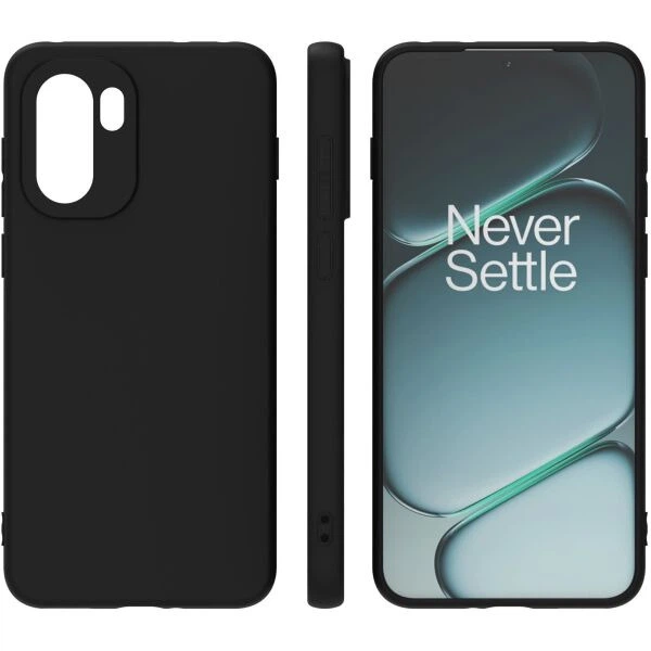Силиконовый (TPU) чехол Deexe Matte Case для OnePlus 15R / Ace 6 / Ace 6T - Black - изображение 5