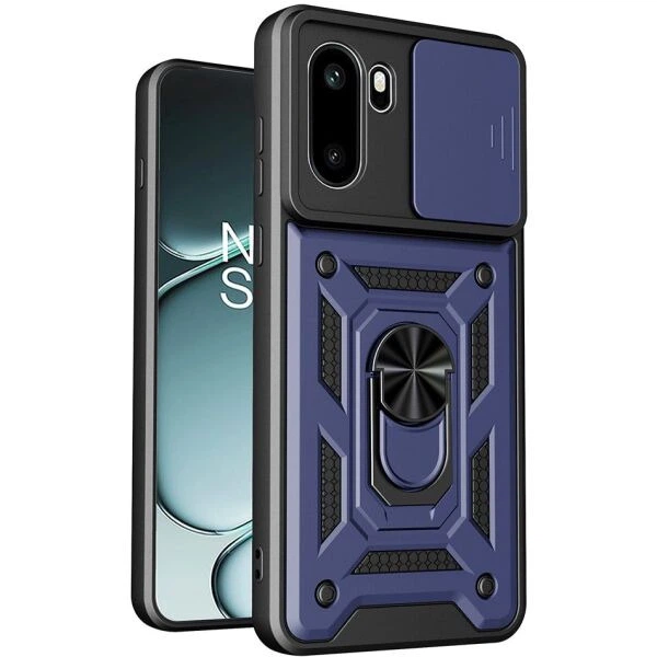 Чехол с защитой камеры Deexe Armor Shield для OnePlus 15R - Blue - Фото 1 Чехол с защитой камеры Deexe Armor Shield для OnePlus 15R - Blue - изображение 1