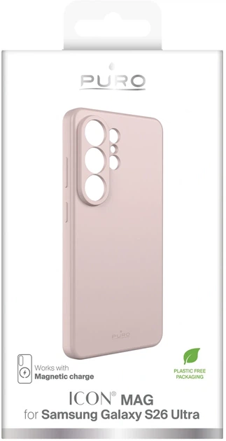 Etui Puro Icon Mag do Samsung Galaxy S26 Ultra Pink (8018417536182) - obraz 2