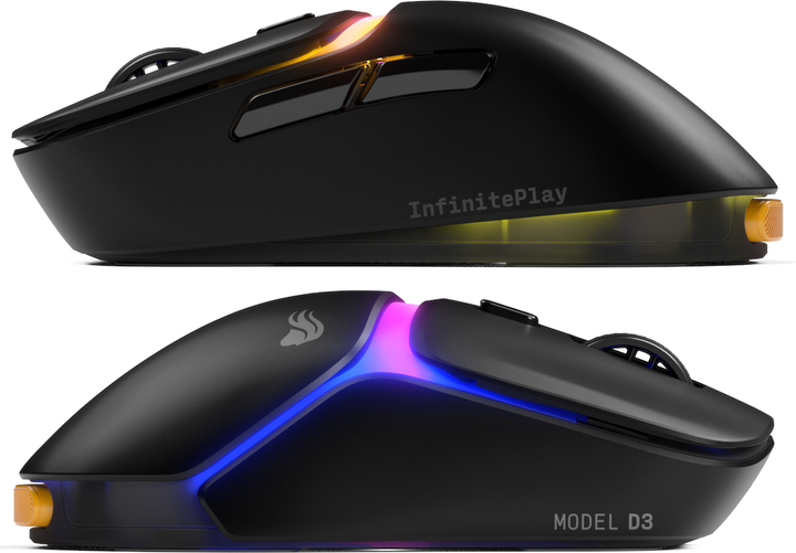 Mysz Glorious Model D3 Wireless Black (GLO-D3-WL-BLK) - obraz 4