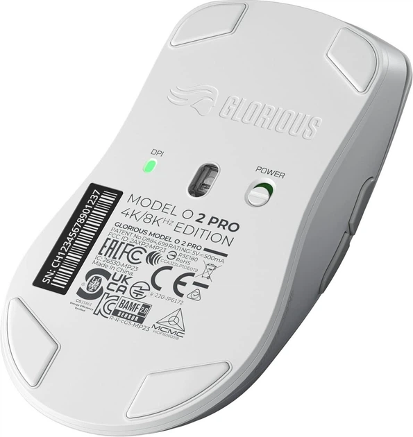 Mysz Glorious Model O 2 Pro 4K/8KHz Edition Wireless White (GLO-MS-POWV2-4K8K-W) - obraz 6