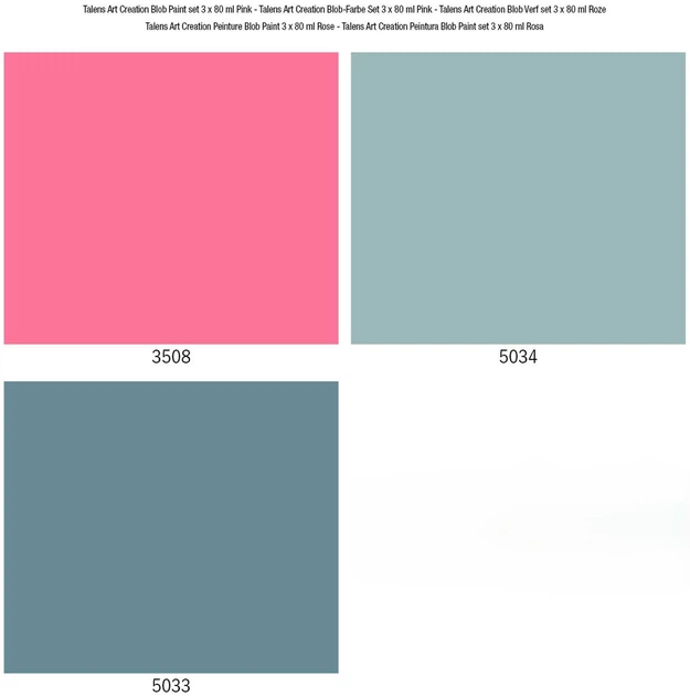 Набір акрилових фарб Talens Art Creation Blob Paint Pink 3 x 80 мл (8712079499334) - зображення 4