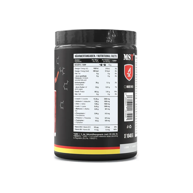 Аминокислоты MST BCAA&EAA Zero, 1040 г., Персиковий чай - изображение 2