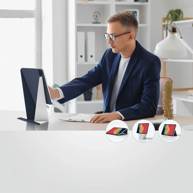 Чохол AMAZINGthing Matte Pro Mag Folio для Apple iPad Air M3/M4 13" Dark Blue (4896238003854) - зображення 7