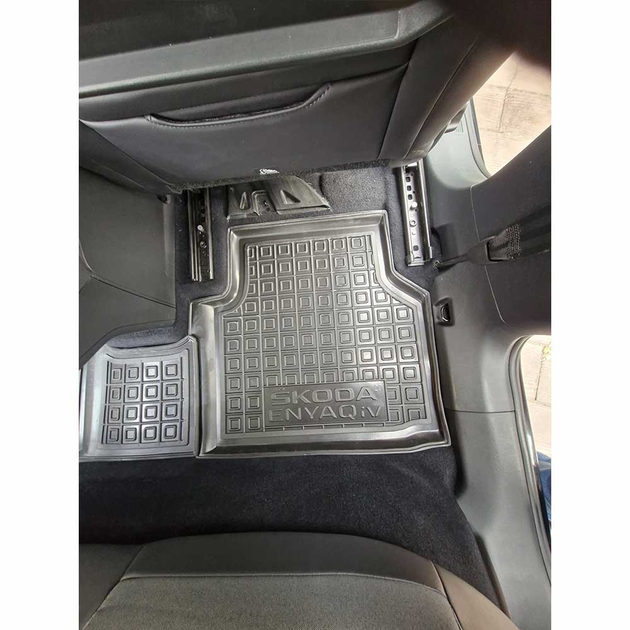 Килимки в салон для Skoda Enyaq iV фастбек/coupe/ Шкода, Avto-Gumm, Чорні - зображення 6
