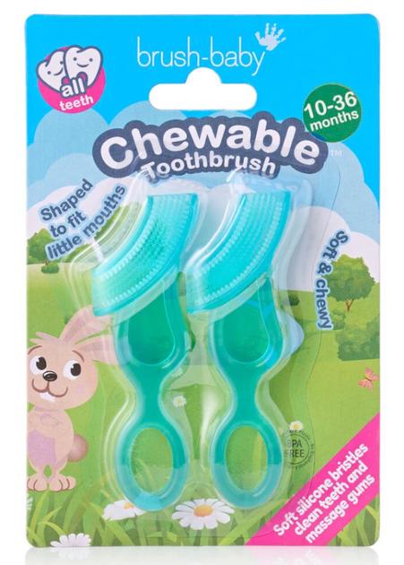 Зубна щітка-прорізувач Brush-Baby Chewable Toothbrush - Фото 1 Зубна щітка-прорізувач Brush-Baby Chewable Toothbrush - зображення 1
