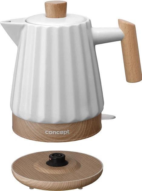 Czajnik elektryczny Concept Birdy RK0090 Biały - obraz 6