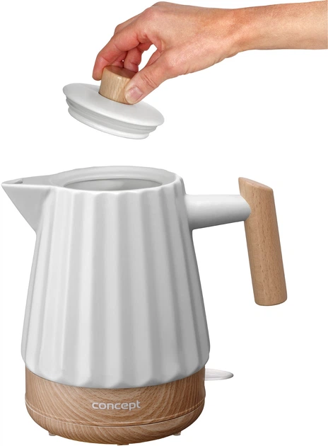 Czajnik elektryczny Concept Birdy RK0090 Biały - obraz 9