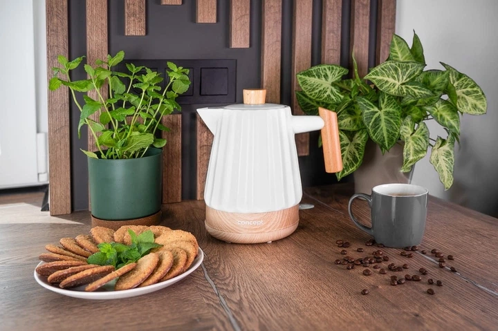 Czajnik elektryczny Concept Birdy RK0090 Biały - obraz 10