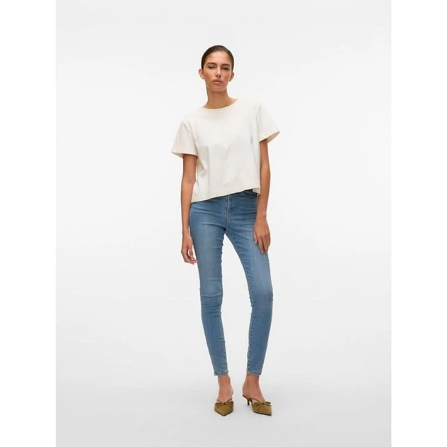 Жіночі завужені джинсові штани Vero Moda Sophia класичні XS 10193330 BLUE (XS) - изображение 3