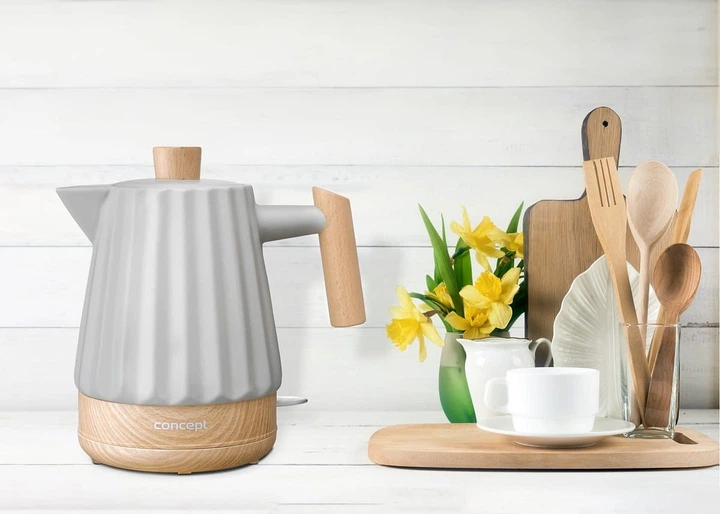 Czajnik elektryczny Concept Birdy RK0091 Jasnoszary - obraz 9