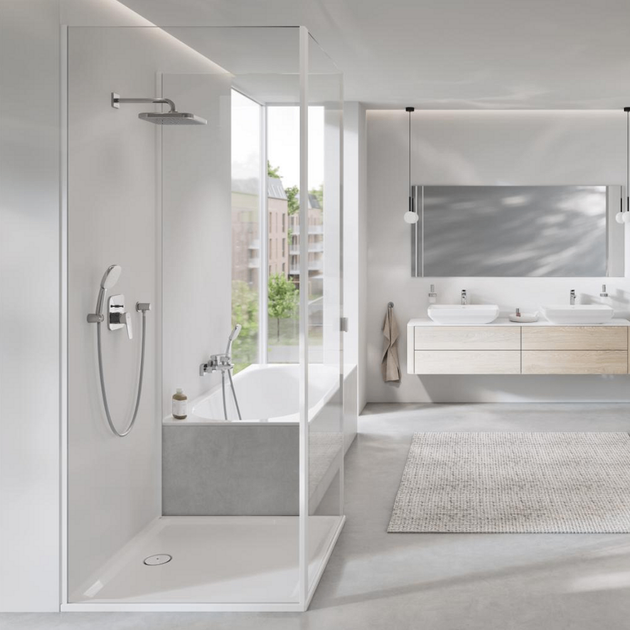 Змішувач для ванни Grohe Cubeo одноважільний, хром (1018130000) - зображення 9
