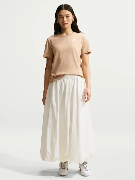 Футболка бавовняна жіноча Nike W Nsw Club Ss Tee DX7902-286 S Бежева (198726130948) - зображення 3