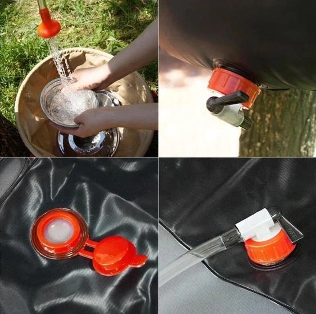 Переносной портативный походный душ для дачи и похода Camp Shower Камп Шовер 20л / 5 галлонов - изображение 4