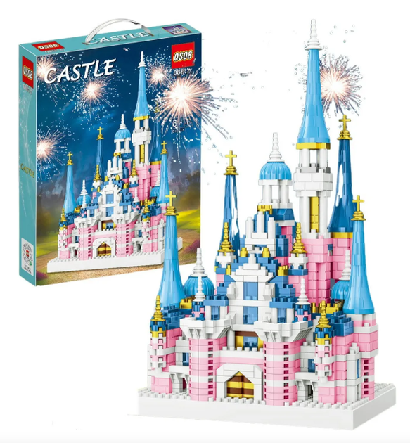 Детский конструктор замок Принцессы Castle с 1300 деталями для девочек, большой дворец из пластика (7A3190647277) - Фото 2 Детский конструктор замок Принцессы Castle с 1300 деталями для девочек, большой дворец из пластика (7A3190647277) - изображение 2