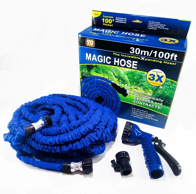 Шланг для полива Magic Hose садовый растяжной с распылителем 30 м - изображение 6