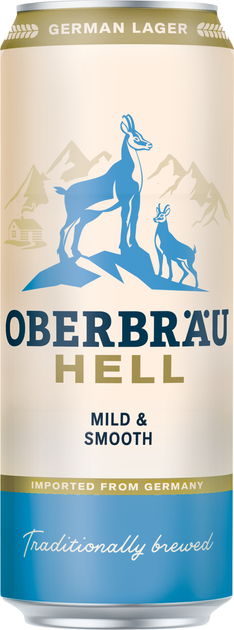Упаковка пива Oberbrau Hell светлое фильтрованное 5% 0.5 л х 24 шт (4019357458927) - изображение 2