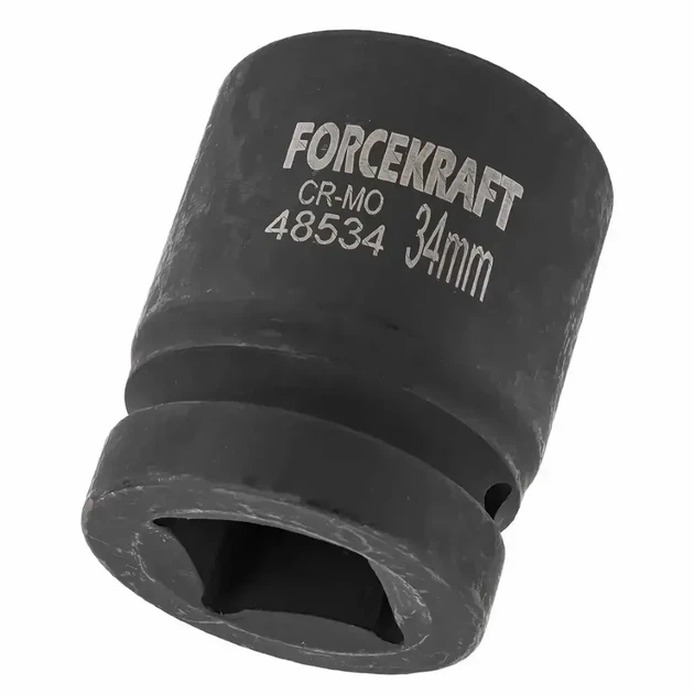 Головка ударна 6-гранна 1" 34 мм FORCEKRAFT FK-48534 - изображение 2