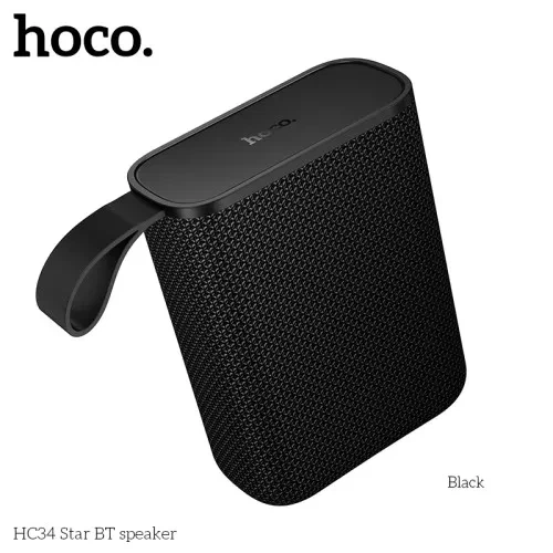 Акустична система HOCO HC34 Star BTspeaker Black - Фото 1 Акустична система HOCO HC34 Star BTspeaker Black - зображення 1