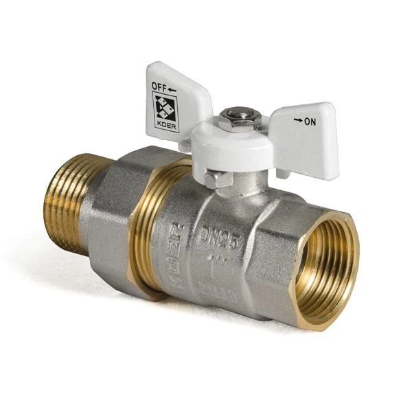 Кран с американкой 1" (Koer KR.227.W) белый (KR0098) - изображение 3