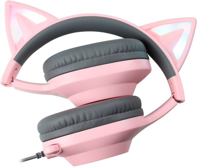 Słuchawki Foxxray ShinyCat Wired Pink/Grey (FXR-BAL-62 PK) - obraz 2