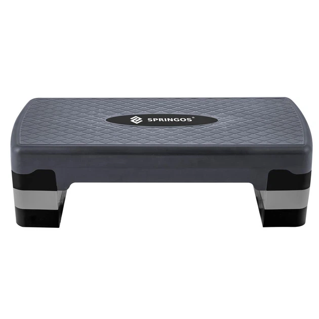 Степ для аеробіки Springos Чорно-сірий (5907719409337) - зображення 8