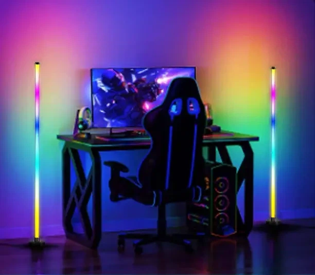 Світлодіодний RGB торшер підлоговий Splicing Floor Lamp 120 см (2 шт) з пультом керування та режимами підсвітки - Фото 3 Світлодіодний RGB торшер підлоговий Splicing Floor Lamp 120 см (2 шт) з пультом керування та режимами підсвітки - зображення 3
