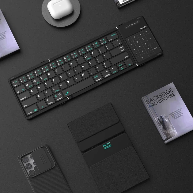 Беспроводная клавиатура Nillkin Keyboard Laptop Bluetooth универсальная клавиатура для планшета ноутбука телефона и компьютера компактная портативная для Android iOS Windows тонкая и легкая стабильное соединение - Фото 7 Беспроводная клавиатура Nillkin Keyboard Laptop Bluetooth универсальная клавиатура для планшета ноутбука телефона и компьютера компактная портативная для Android iOS Windows тонкая и легкая стабильное соединение - изображение 7