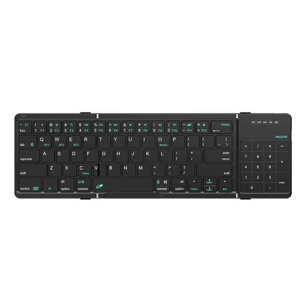 Беспроводная клавиатура Nillkin Keyboard Laptop Bluetooth универсальная клавиатура для планшета ноутбука телефона и компьютера компактная портативная для Android iOS Windows тонкая и легкая стабильное соединение - Фото 3 Беспроводная клавиатура Nillkin Keyboard Laptop Bluetooth универсальная клавиатура для планшета ноутбука телефона и компьютера компактная портативная для Android iOS Windows тонкая и легкая стабильное соединение - изображение 3