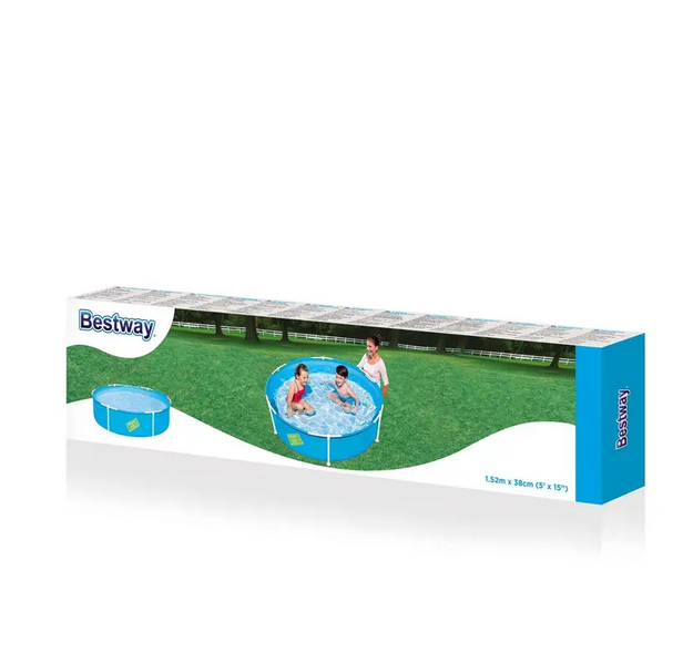 Каркасний басейн Bestway круглий 152×38 см 689 л з тентом і підстилкою - зображення 6