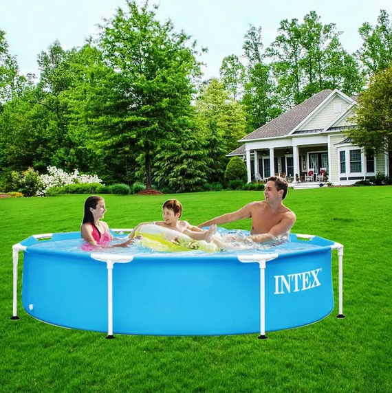 Каркасный бассейн Intex , 244 x 51 см (каркас, чаша, тент, подстилка) - изображение 5