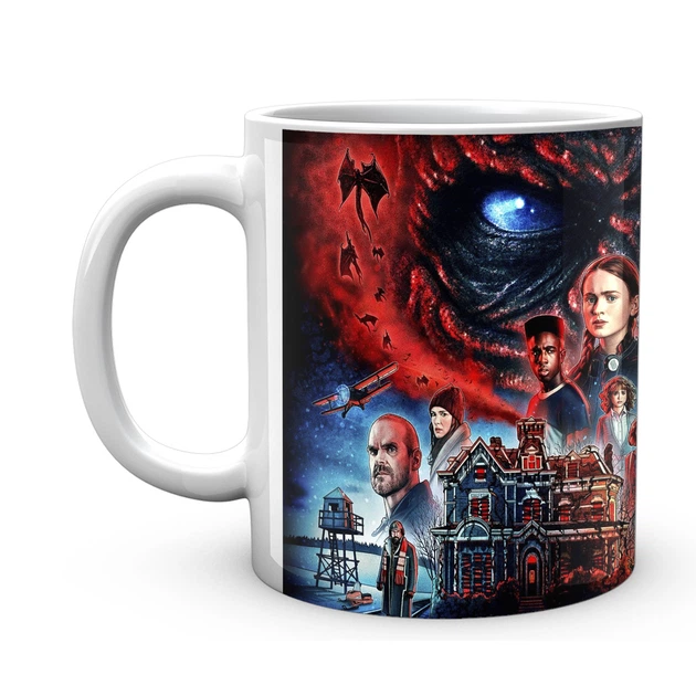 Керамічна чашка Stranger Things для чаю та кави 330 мл, біла (870F3FB444E6) - зображення 2