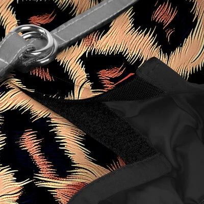 Шлея для собак м'яка WAUDOG Clothes з QR паспортом малюнок Леопард XS4В 36-39 см С 26-28 см - изображение 3