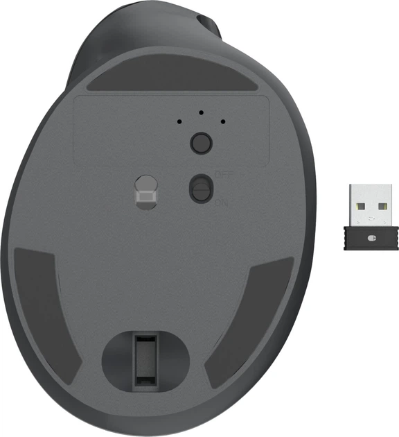 Миша Hama Vertical Ergonomic EWM-500 Wireless Black (4047443537478) - зображення 4