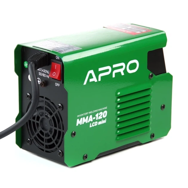 Сварочный аппарат инверторный MMA-120 LCD mini APRO - Фото 6 Сварочный аппарат инверторный MMA-120 LCD mini APRO - изображение 6