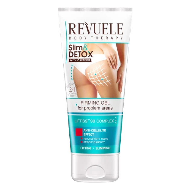 Зміцнюючий гель для тіла з кофеїном Revuele Slim & Detox, 200 мл - Фото 1 Зміцнюючий гель для тіла з кофеїном Revuele Slim & Detox, 200 мл - зображення 1