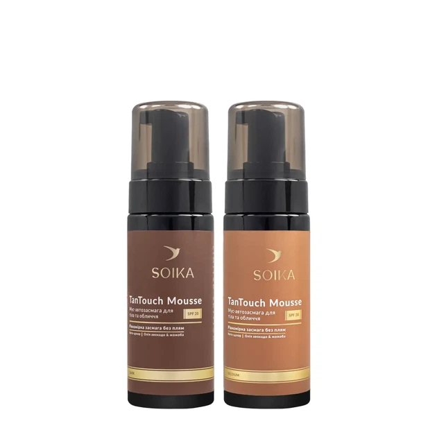 Мусс автозагар для лица и тела Soika TanTouch Mouse SPF 20 150 мл , Medium - Фото 3 Мусс автозагар для лица и тела Soika TanTouch Mouse SPF 20 150 мл , Medium - изображение 3