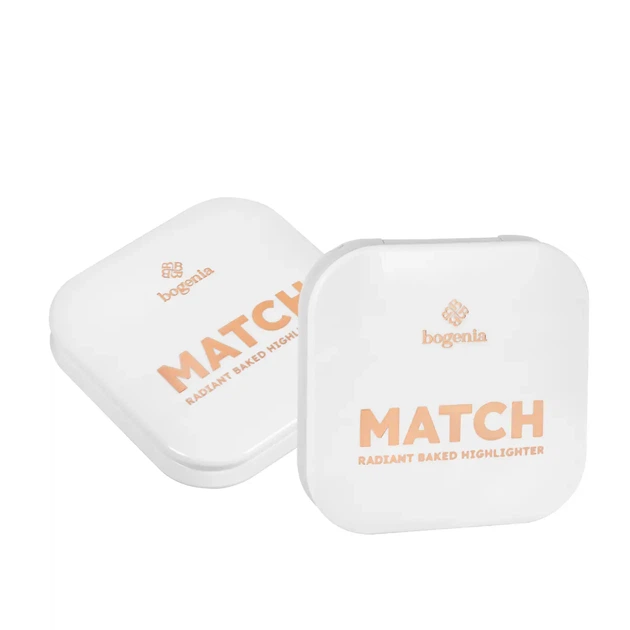 Хайлайтер запеченный Bogenia Match Radiant Baked Highlighter (BG671), 002 Светло-бежевый - Фото 1 Хайлайтер запеченный Bogenia Match Radiant Baked Highlighter (BG671), 002 Светло-бежевый - изображение 1
