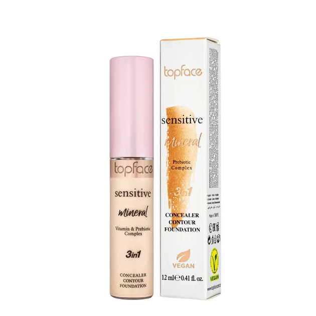 Консилер для лица TopFace Sensitive Mineral 3in1 PT471 № 05 Medium Beige Бежевый - изображение 2