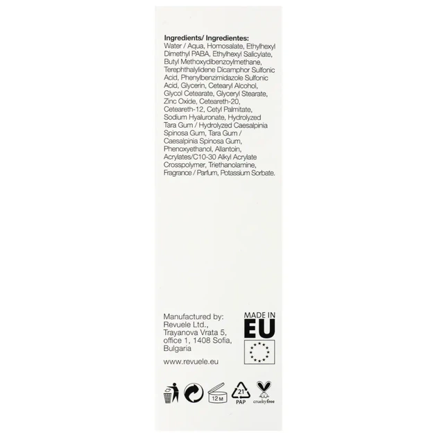 Крем для лица солнцезащитный SPF 50+ для нормальной и сухой кожи Revuele 50 мл - изображение 4