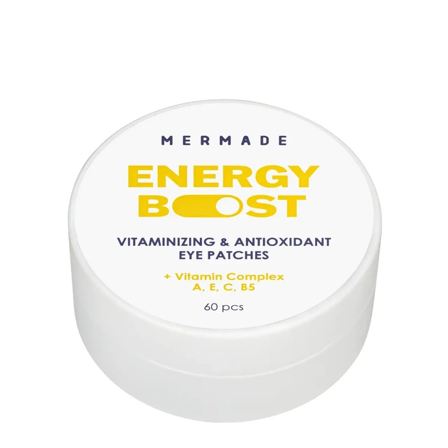 Патчи для кожи вокруг глаз витаминизированные Mermade Energy Boost Vitamin complex A, E, C, B5 60 шт - изображение 3