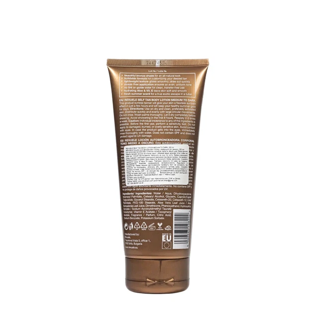 Автозагар для тела Revuele Salf Tan Body Lotion Medium To Dark, 200 мл - изображение 2
