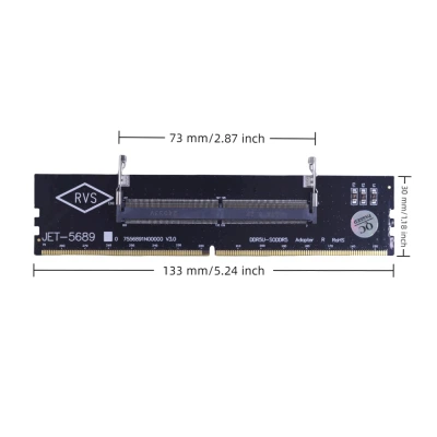 Конвертор Dynamode DDR5 Laptop SO-DIMM to Desktop DIMM RAM Memory (DM-DDR5-DIMM-Converter) - Фото 7 Конвертор Dynamode DDR5 Laptop SO-DIMM to Desktop DIMM RAM Memory (DM-DDR5-DIMM-Converter) - изображение 7