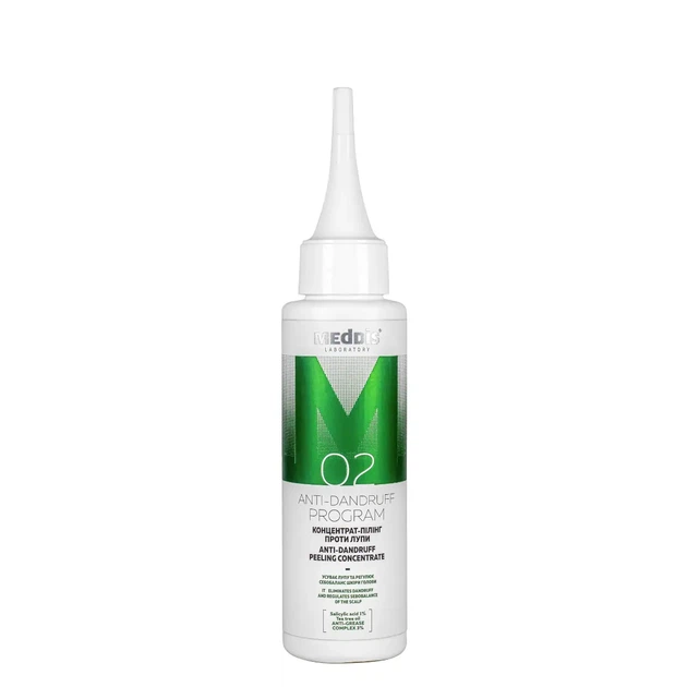 Концентрат-пилинг против перхоти Meddis Anti Dandruff, 100 мл - Фото 2 Концентрат-пилинг против перхоти Meddis Anti Dandruff, 100 мл - изображение 2