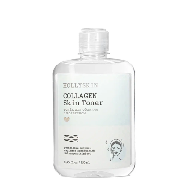 Тоник для лица Hollyskin Collagen Skin Toner с коллагеном 250 мл - изображение 4