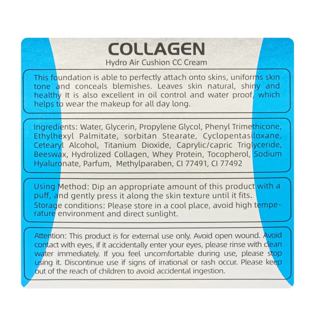 СС-крем кушон для лица увлажняющий TUZ Collagen Hydro с коллагеном, 02 Natural Skin Натуральный - изображение 5