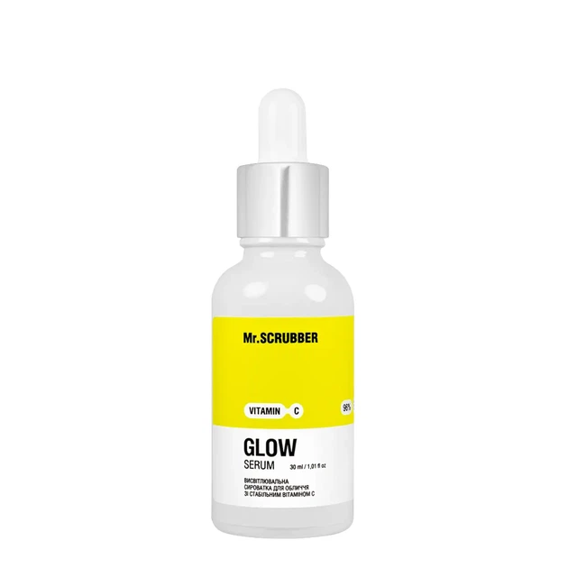 Сыворотка для лица Mr. Scrubber Glow Serum освеляющая со стабильным витамином C, 30 мл - изображение 2