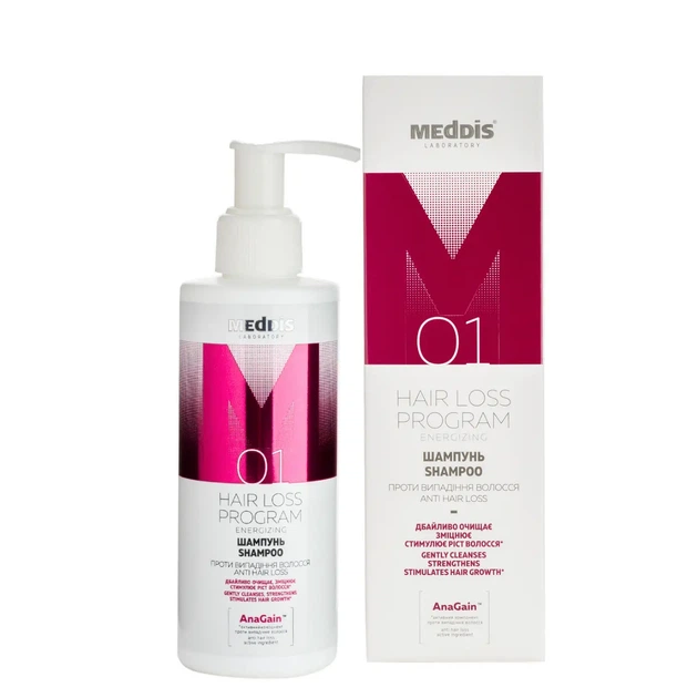 Шампунь против выпадения волос Meddis Hair Loss Program Energizing Shampoo 200 мл - Фото 1 Шампунь против выпадения волос Meddis Hair Loss Program Energizing Shampoo 200 мл - изображение 1